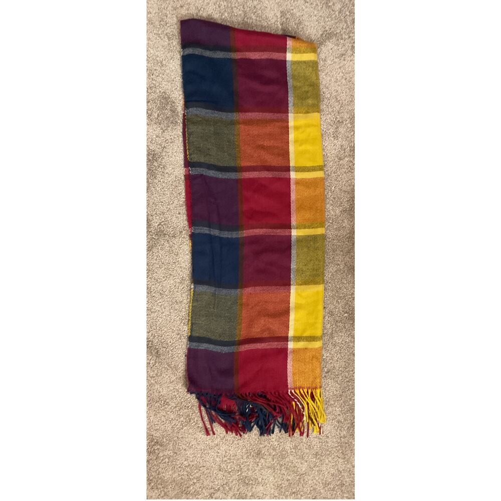 Koln Fashiuns 100% Cashmere Hand Tailored Multicolored Scarf - Picture 7 of 7
